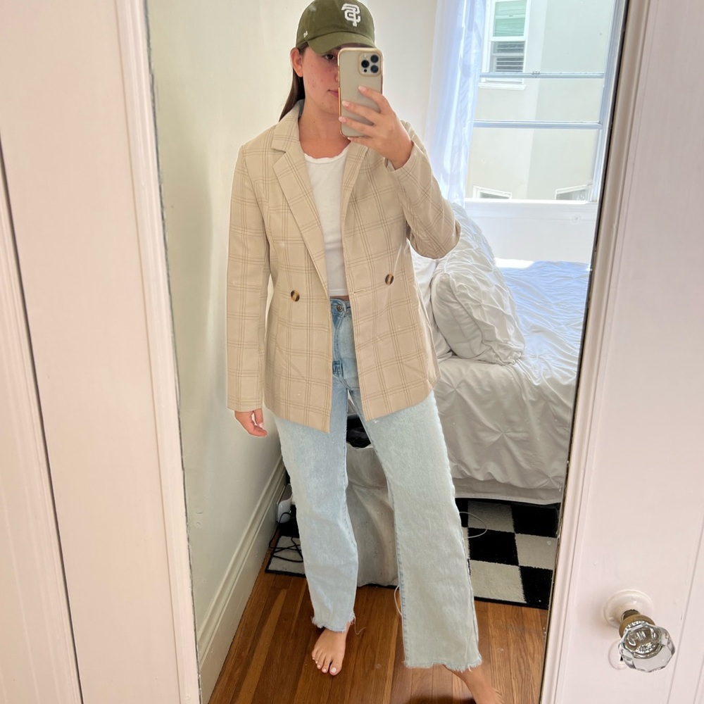 Plaid blazer